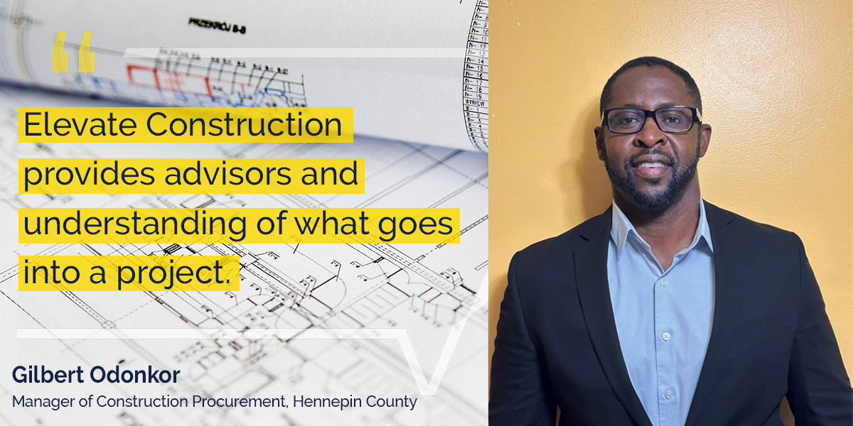 Gilbert Odonkor discusses Elevate Hennepin Construction. 