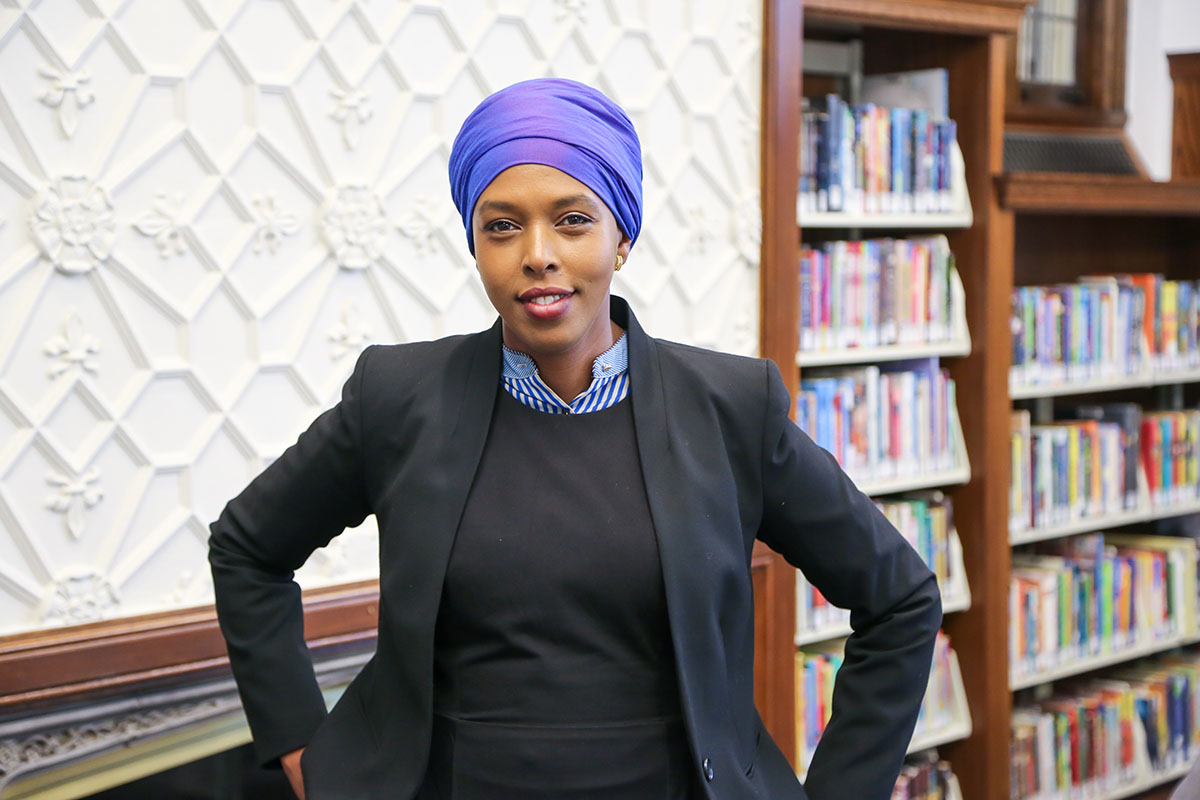 Nawal Noor at the Hosmer Library