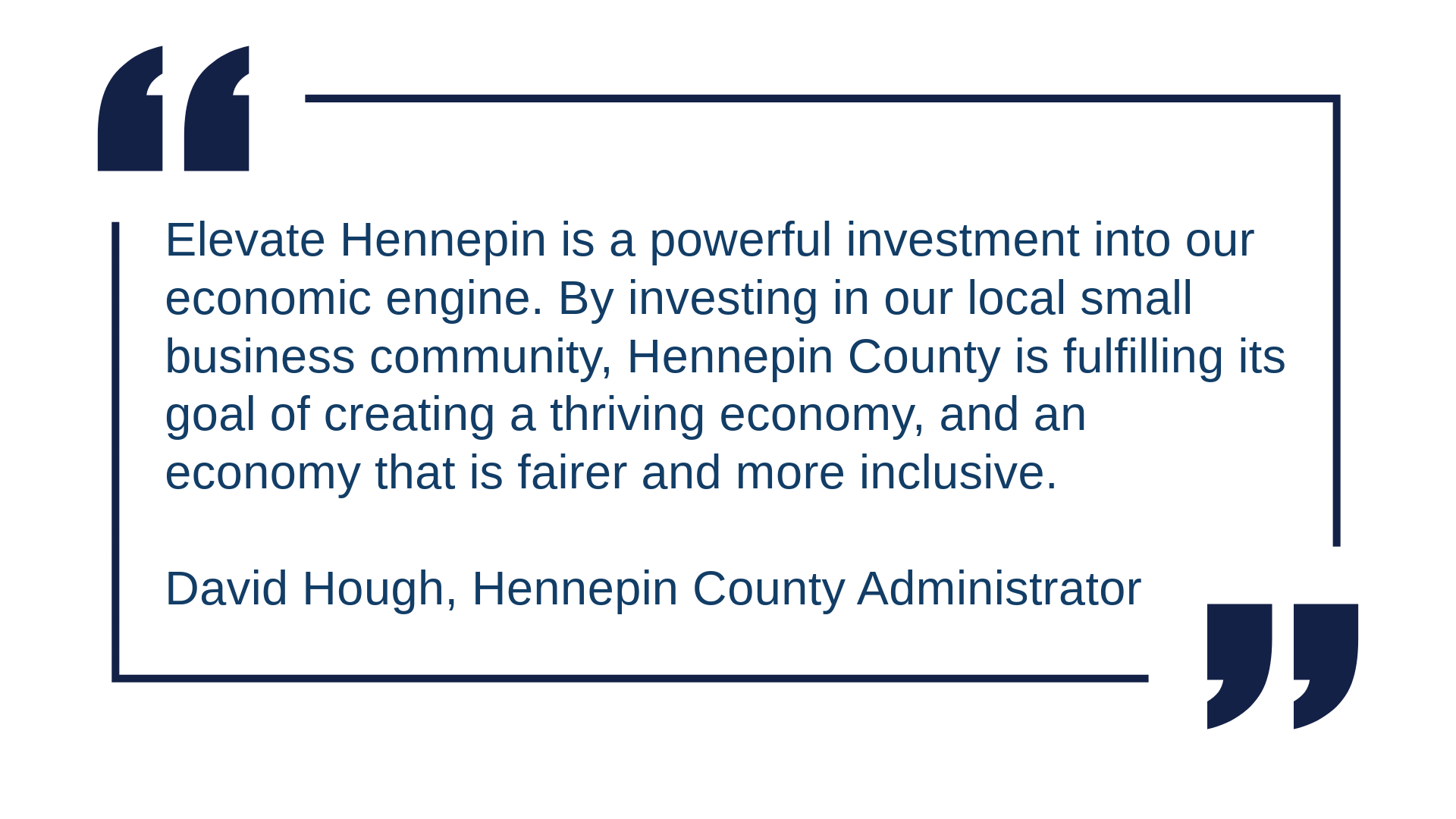 Hennepin County Administrator David Hough on the impact of Elevate Hennepin.