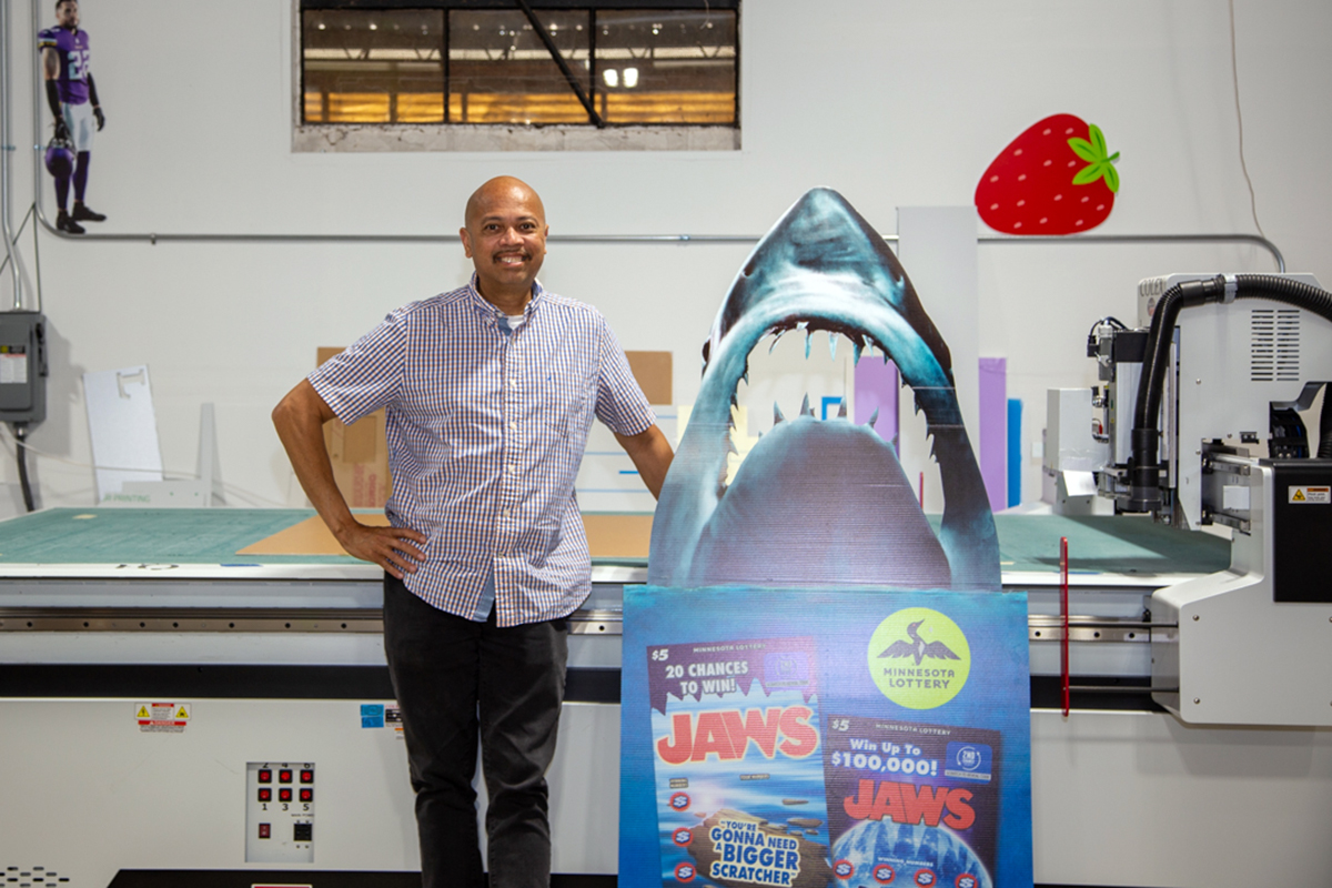 Frank Brown owner of Minuteman Press Uptown and CEO Next alum