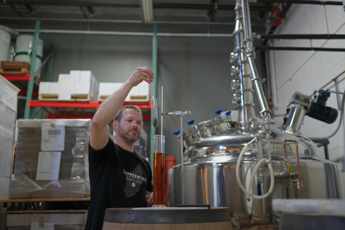 Kyle Kettering founder of Copperwing Distilling